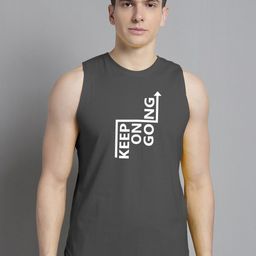FBAR Typography Printed Bio-Wash Pure Cotton Innerwear Gym Vest-image-98