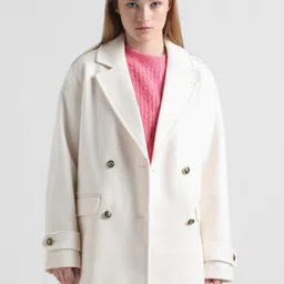 ONLY Women Lapel-Collar Double-Breasted Overcoat-image-6