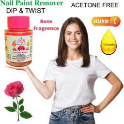 sufi PREMIUM QUALITY Dip & Twist Instant Nail Paint Remover With ROSE or LEMON & GREEN APPLE Fragrance: - Acetone Free, Enriched with Vitamin C or Vitamin E. ( PACK OF 3 ) image 3