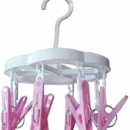 8 Clips Laundry Clothesline Hanging Rack for Clothing Wind-Proof Hook for Drying Hanger Baby Cloth Stand Towels & Bra Plastic Cloth Clips-image-55