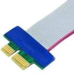 Fastline Products PCI-E 1X Riser Card Extended Cable Extension Ribbon Data Card-10