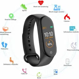 Crowdpex M4 Calorie Counter Bluetooth Smart Band image 2