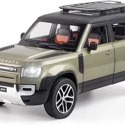 1:24 Diecast Rover Defender 110 Model Car Toy Sound & Light, Pull-Back Car-image-63