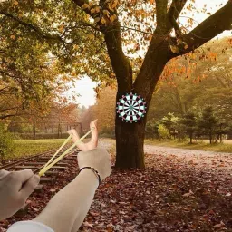 Wooden Slingshot Toy for Kids Outdoor Games Activities Slingshot-image-91