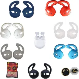 Crysendo Multicolor Compatible with OnePlus Buds(7pairs) In The Ear Headphone Cushion-image-53