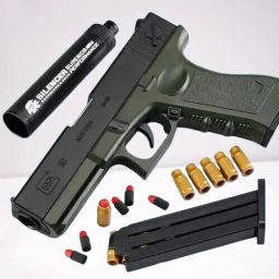 Shooting Toy Gun for Kids Soft Bullet Blaster Gun { Foam Darts Jump Ejecting Guns & Darts-image-55