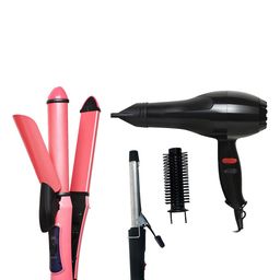 NIRVANI Set of 3 Nv-6130 Hair Dryer 2009 With 2 In 1 Straightener & 471 Hair Curler-29