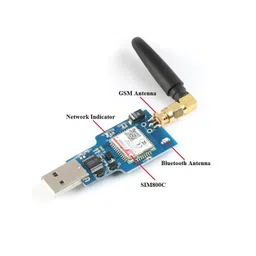 USB to GSM Serial GPRS SIM800C Module with Bluetooth Computer Control Calling with Glue Stick Antenna image 4