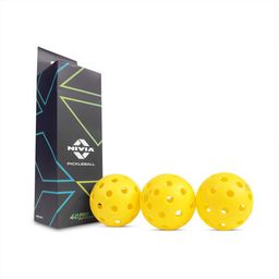 Pickleball 40 Pro Outdoor Ball (Pack of 3), 40 Precise Holes, Active Bounce Pickleball Ball-image-67