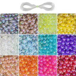 720 Pcs 8mm Multicolor Pearl Beads Kit - DIY Jewelry Making Spacer Beads-10