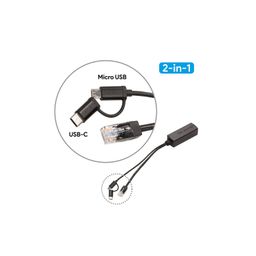 UCTRONICS Gigabit PoE Splitter 5V 3A, 2-in- 1 PoE to USB C/ Micro USB Adapter, for Raspberry Pi 3/4, Security IP image 2