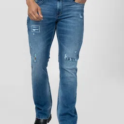 SPYKAR Men Relaxed Fit Mildly Distressed Heavy Fade Jeans-image-12