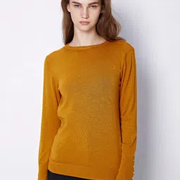 COVER STORY Mustard Ribbed Pullover-image-44