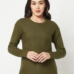 Crimsoune Club Ribbed Pullover Acrylic Sweater-image-29