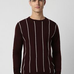 Peter England Casuals Striped Acrylic Pullover-picture-36