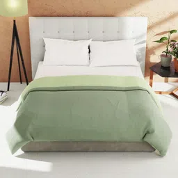 BIANCA Olive Green Microfiber AC Room 150 GSM Double Bed Comforter-image-27