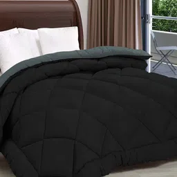 RF RELAXFEEL Black & Grey Heavy Winter 233 GSM Double Bed Comforter-image-61