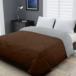 RF RELAXFEEL Brown & Grey Heavy Winter 233 GSM Double Bed Comforter-image-18