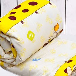 RRC Yellow Cartoon Characters AC Room 210 GSM Single Bed Comforter-image-42