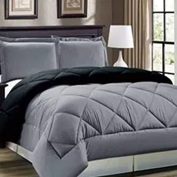 RF RELAXFEEL Black & Grey Heavy Winter 233 GSM Single Bed Comforter-picture-7