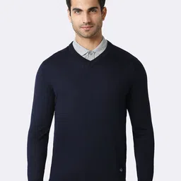 Van Heusen Athleisure Men V-Neck Long Sleeve Sweater-image-64