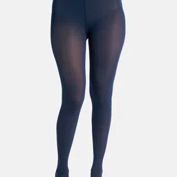 Theater Women Navy Blue Solid Stockings-picture-46