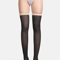 N2S NEXT2SKIN Women Dual-Tone Thermal Thigh High Stockings-image-20