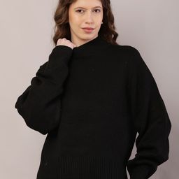 NoBarr Women High Neck Long Sleeves Pullover-image-99