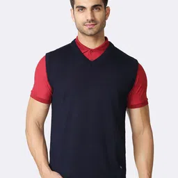 Van Heusen Athleisure V-Neck Sleeveless Sweater-image-3