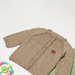 ShilpShakti Unisex Kids Round Neck Acrylic Cardigan Sweater-55