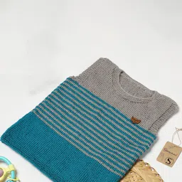 ShilpShakti Unisex Kids Acrylic Striped Sweater Vest-picture-15