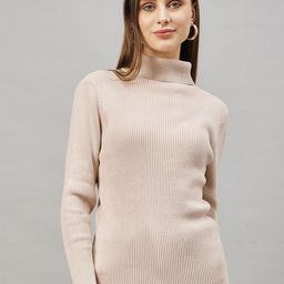 RVK Ribbed Turtle Neck Pure Cotton Pullover Sweater-picture-25