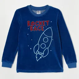 Fame Forever by Lifestyle Boys Blue Printed Polyester Sweatshirt-image-19