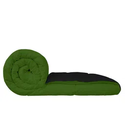 AVI Black & Green Solid Reversible Style Mild Winter 233 GSM Double Bed Comforter image 4
