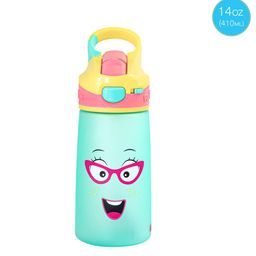 Rabitat Girls Blue & Yellow Printed Water Bottle-image-47