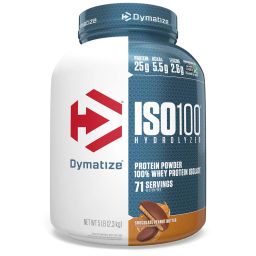 Dymatize ISO100 Whey Protein Isolate,  5 lb  Chocolate Peanut Butter -7