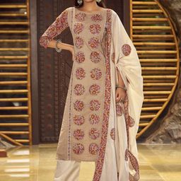 Stylee LIFESTYLE Printed Pure Cotton Unstitched Dress Material-image-50