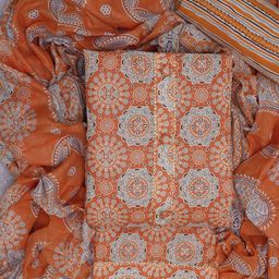 ASISA Floral Printed Gotta Patti Unstitched Dress Material-image-6