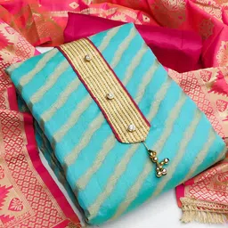 MANVAA Striped Woven Design Unstitched Dress Material-picture-14