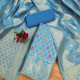 LeeliPeeri Designer Unstitched Dress Material-image-12