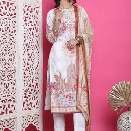 Stylee LIFESTYLE Printed Satin Unstitched Dress Material-picture-42