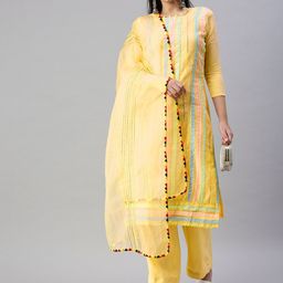KALINI Embroidered Gotta Patti Unstitched Dress Material-image-46