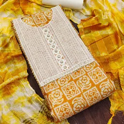 SHADOW & SAINING Ethnic Motifs Embroidered Unstitched Dress Material-picture-24