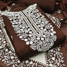 KALINI Embroidered Unstitched Dress Material-image-57