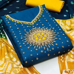 KALINI Embroidered Unstitched Dress Material-image-29