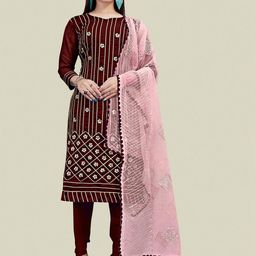 Maroosh Embroidered Unstitched Dress Material-image-82