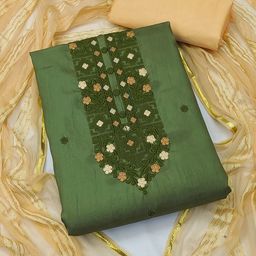KALINI Embroidered Unstitched Dress Material-image-22