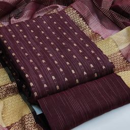 KALINI Ethnic Motifs Unstitched Dress Material-image-82