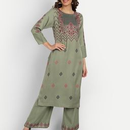 HK colours of fashion Grey & Pink Unstitched Dress Material-image-50