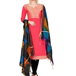 MANVAA Ethnic Motif Woven Design Banarasi Unstitched Dress Material-26